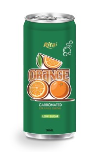 250ml 低糖橙子味碳酸饮料